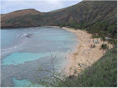 [ Hanauma Bay underwater state park - click on the image for an enlargement ]