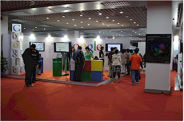 Google's exhibition booth at WWW2008