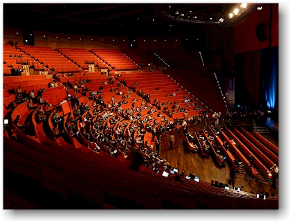 amphitheater im konferenz-zentrum in lyon